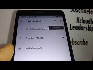 TCL A2 Change language phone | TCL A1X Change language phone | Change System Language device TCL