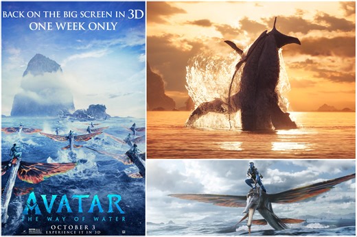 Avatar: The Way Of Water 3D Re-Release Trailer And Poster Released