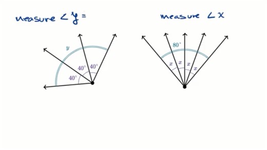 Finding an unknown angle measure