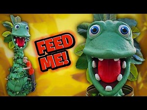 Making Monster Man Eating Plant Halloween Props with Foam