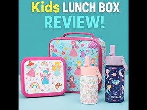 Aisha's First Review 👉 Unboxing Cute Kids Lunch Box & Water Bottle 🍱✨ | Happy Unbox USA