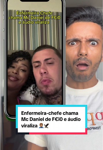 Enfermeira-chefe chama Mc Daniel de F€i0 e áudio viraliza 🤦🏽‍♂️🦅 #mcdaniel #mcdanieloofficial #enfermeira #falcaodofunk