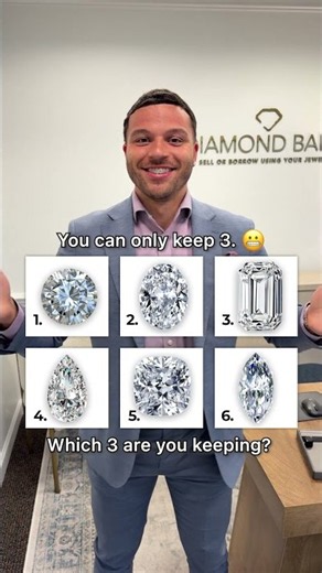 Which 3 diamond shapes are you keeping? 💎