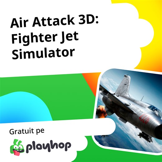 Air Attack 3D: Fighter Jet Simulator: Joacă Online Gratuit pe Playhop