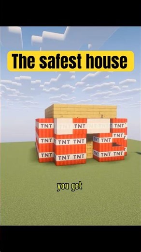 How to build the safest house #minecraft