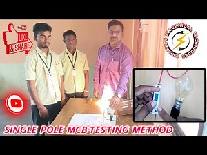 Wow 😮! Single pole MCB testing method # MCB working # Circuit breaker test # Subscribe channel 👈..