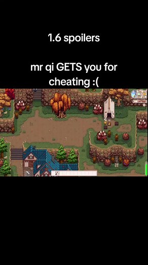 Mr Qi Cheating Cutscene in Stardew Valley