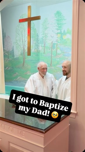 Dan Bergman on Instagram: "It was the honor of my life to baptize my dad on Sunday, as he made his public declaration of faith in Yeshua as his Messiah!!🥹🙌 #Jesus #Jewishbeliever #Yeshua #YeshuaHaMashiach"
