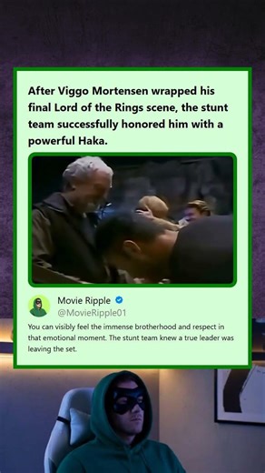 Viggo Mortensen Honored With a Haka By The Stunt Team After Final Lord of the Rings Scene