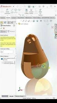 Counterbore Hole in Cylindrical Face | CAD Modeling Tip #shorts