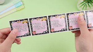 3 Rolls 600 Pcs Composition Notebook Labels Student Homework Folder Stickers Return to School Keep at Home 2"x 2" Back to School Sticker Label Thermal Printed Labels for Classroom Home