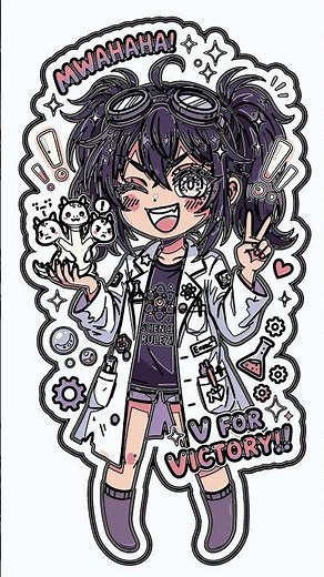 Draw a Cute Chibi Scientist Girl! Easy Step-by-Step