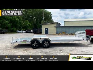 7x18 All Aluminum Car Hauler Trailer Primo