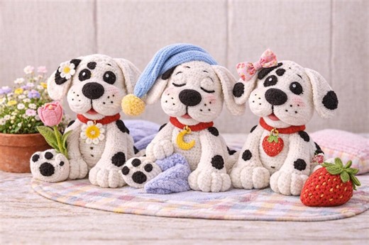 Dog Crochet Pattern Bundle | Dog Plush Pattern Crochet PDF (amigurumi Puppies 3-in-1, US Terms, Advanced Beginner) - Etsy