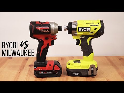 Milwaukee M18 2850-20 VS Ryobi 18V One Plus Brushless Impact Driver Comparison