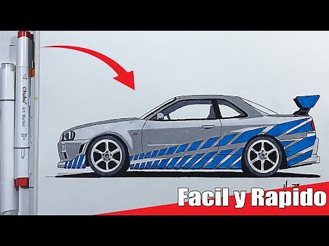 COMO COLOREAR UN Nissan Skyline R34 Fast and Furious