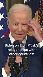 President Joe Biden on Wednesday said that Twitter CEO Elon Musk’s cooperation and technical relationships with other countries is "worthy of being looked at." | CNBC