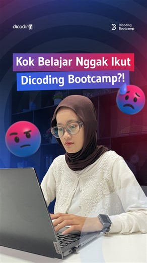 Dicoding Indonesia on Instagram: "Kaget! 😲 Masih ada yang belajar tanpa ikut Dicoding Bootcamp Batch 10 Artificial Intelligence? Padahal cukup DP 1 juta rupiah* buat langsung terdaftar jadi peserta! Yuk, gabung sekarang sebelum 3 November 2025! 🔗 dicoding.id/wabootcamp"