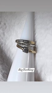 #2 Glass Stack Ring w/SS 1/8” beads #bigtoering | Big Toe Ring | Facebook