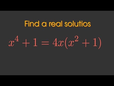 How to find a solution | Find a solution for x from the set of real numbers
