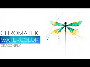 Watercolor Dragonfly with Chromatek Watercolor Pens