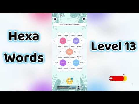 Hexa Word level 13| Hexa Words Sort Associations level 13 Answers