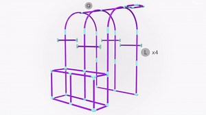 Milliard Water Park Sprinkler Toy for Kids, Outdoor Water Sprinkler with Splash Buckets, Water Table, and Faucets, Backyard Waterpark for Outdoor Summer Fun Activities