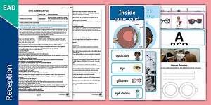 EYFS Opticians Role Play Adult Input Plan and Resource Pack