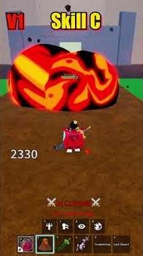 Magma V1 Vs Magma V2 in Blox Fruits #roblox #bloxfruits #shorts