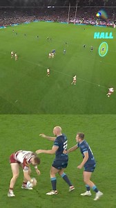 Unique angle of THAT tackle 👀From the Old Trafford sky, take a look at Ryan Hall’s incredible effort to make that brilliant #GrandFinal try-saver 🤯 #SuperLeague | Super League