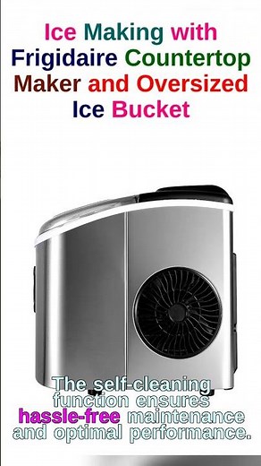 Elevate Your Refreshments with the Frigidaire Counter Top Ice Maker.