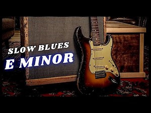 Super Slow Blues Guitar Backing Track - E Minor