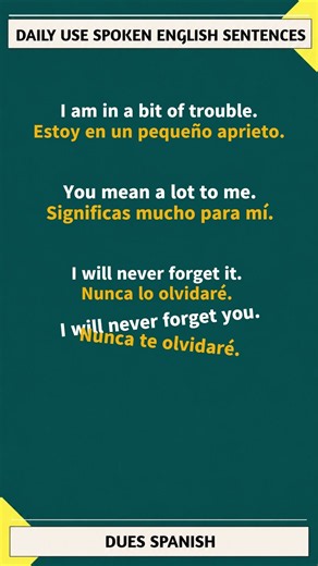 Easy Spanish Sentences for Beginners | Learn Spanish Through English | Dues Spanish #shorts
