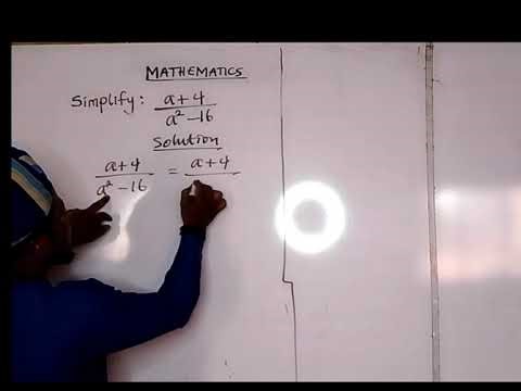 Algebraic Fraction Simplification #mathematics #mathtutorial #algebraicfractions