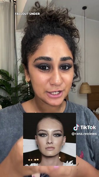 Soft goth makeup inspired from Fashion week 🖤 #tiktokfashion #tiktoksalon