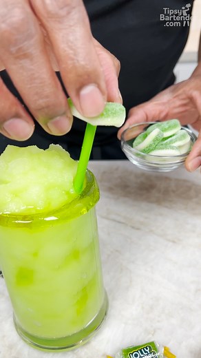 Green Apple Jolly Rancher Slush | Tipsy Bartender