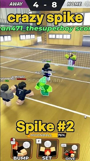 proof why Sanu is OP for spikes: (VOLLEYBALL LEGENDS) #shorts