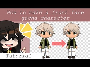 How to make a front face gacha character // IbisPaint Tutorial // Gachaclub