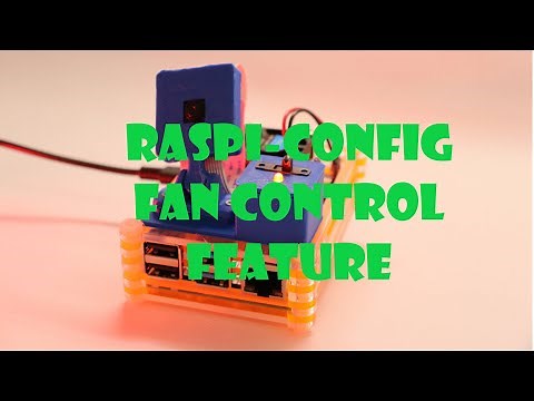 Raspberry pi config built in GPIO controlled cooling fan