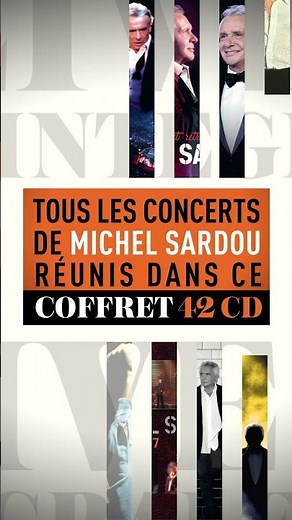 L'Intégrale LIVE maintenant disponible ! #michelsardou #sardoulive #sardou