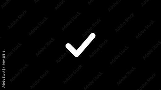 Right check mark icon transparent background. isolated tick mark or confirm icon animation. check mark sign, verify complete sign, approved, select tick, success , approved, yes icon signs