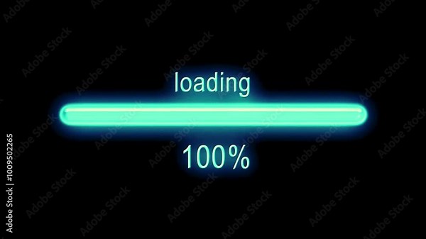 Modern Loading Timer and Progress Bar Animation 4K Video | Perfect for Digital Projects, Presentations, or Web Design | High-Resolution Countdown for Any Project