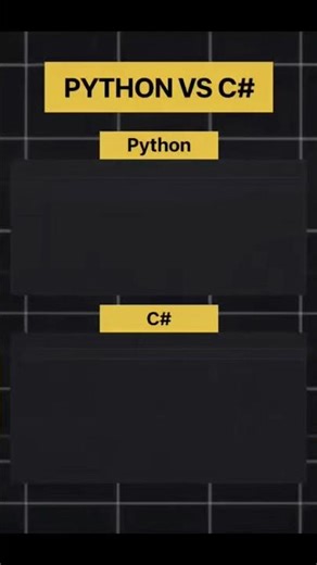 Python vs C# – Taking User Input#python#csharp#pythonvscsharp#programming#coding