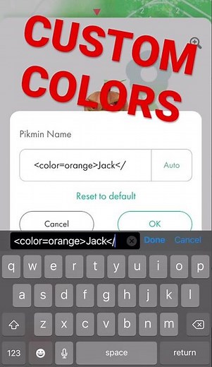 How to add CUSTOM COLORS to a name in Pikmin Bloom
