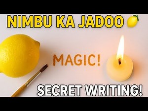 "Invisible Ink with Lemon Juice | Secret Message Science Project"