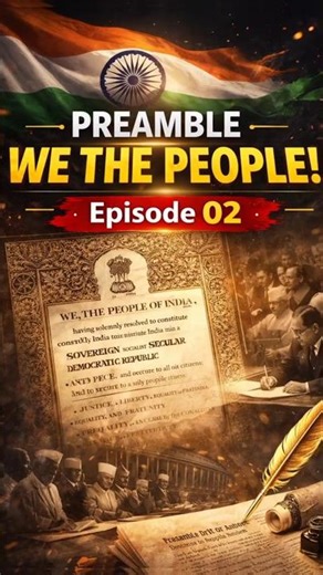 Constitution of India 🇮🇳 | Episode 2 | Preamble Explained 📜 #shorts | UPSC | SSC | PSC | GK