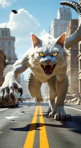 Cat vs the Monster #animation #cartoon