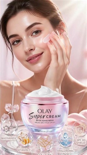 Olay Super Cream SPF 30 Review 🌸✨ 5-in-1 Glow Moisturizer Everyone Is Talking About! #trend #glowal