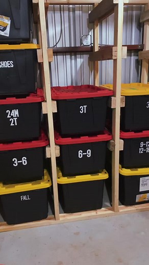 DIY Garage Storage Tote Rack Building Guide