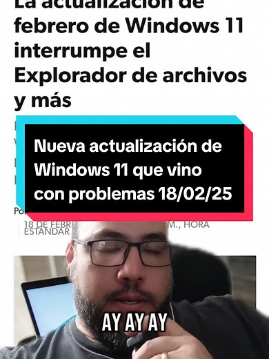Problemas con la nueva actualización de Windows 11